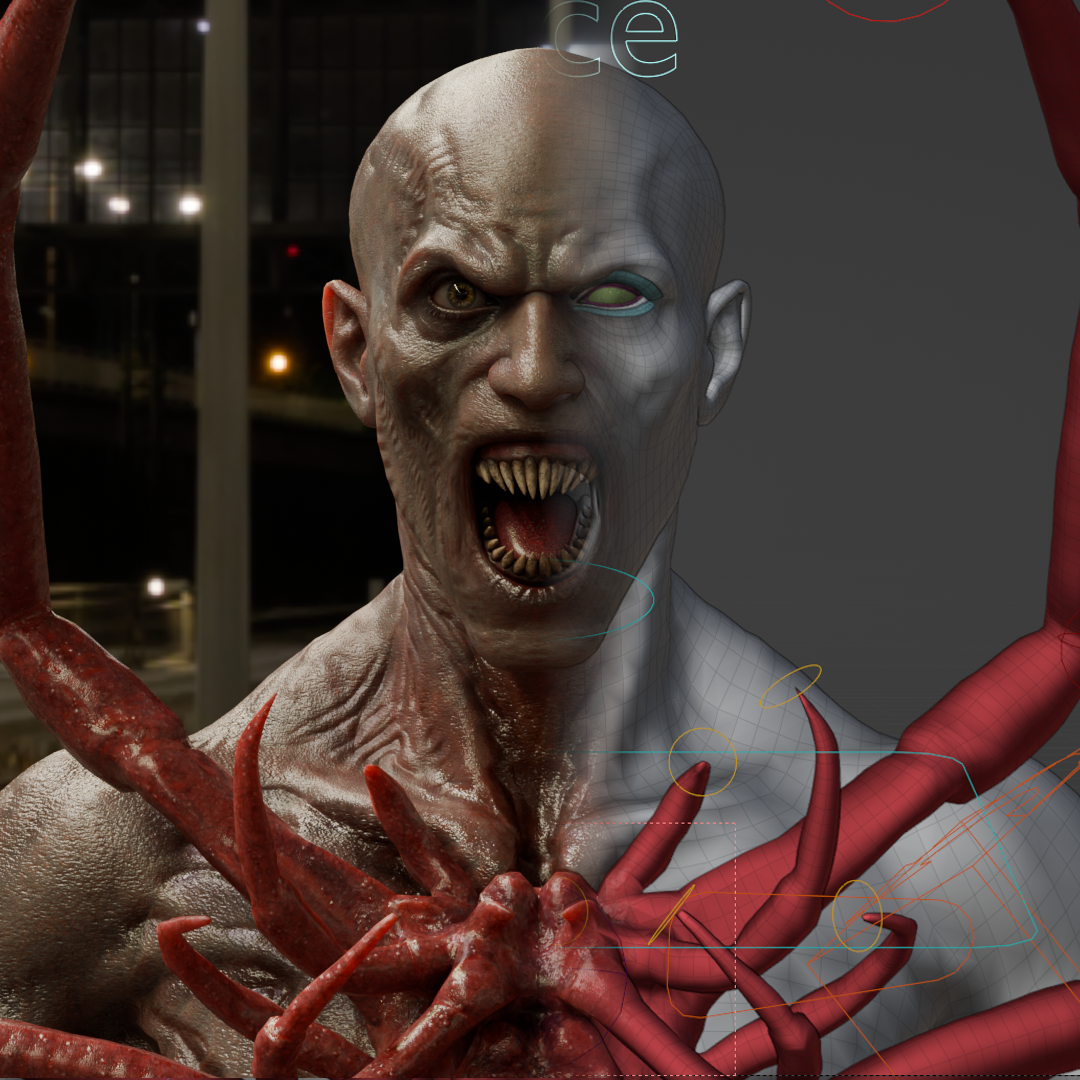 VFX ( Monstre en CGI | Equipe International | Gestion de projet à distance ) | CLIENT : David Cholewa